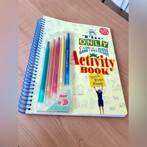 Book Color & activity book Klutz brand with pencils